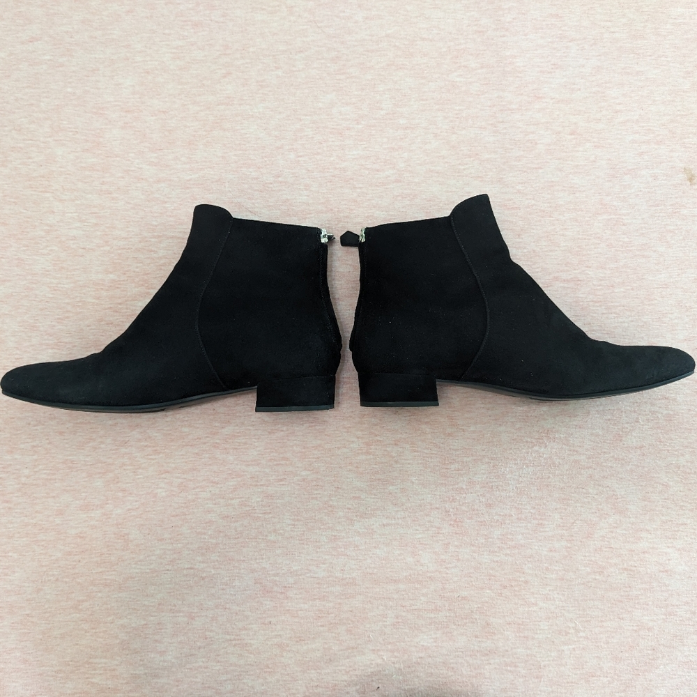 Prada Calzature Donna Camoscio Nero Ankle Boots - Picture 2 of 9